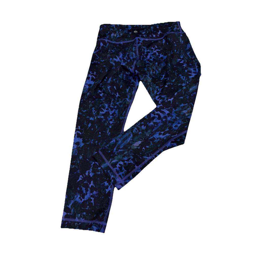 LULULEMON Capri Lenght Women's Floral Spring Strength Workout Gym Leggings Sz 6